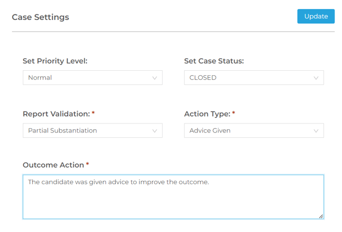 Case Actions